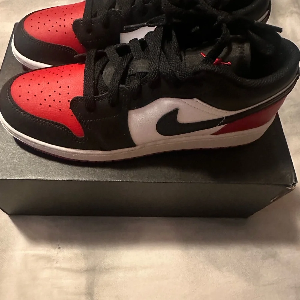 Jordan Kids Black and Red High-Top Sneakers